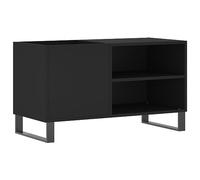 vidaXL Mueble de Discos Madera de ingeniería Negro 85x38x48 cm