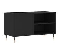 vidaXL Mueble de Discos Madera de ingeniería Negro 85x38x48 cm