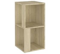 vidaXL Armario de Esquina Estante de Libros Estantería Librería Almacenamiento Adorno Decoración Estudio Madera Contrachapada Roble Sonoma 33x33x67 cm