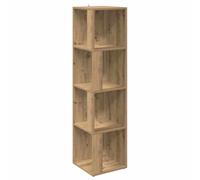 vidaXL Mueble de Esquina Madera ingeniería Roble Artisan 33x33x132 cm