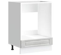 vidaXL Mueble de Horno Porto Gris hormigón Madera reconstituida, Unidad de Horno, gabinete de Horno de Cocina, Unidad Base de Horno