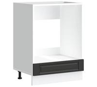 vidaXL Mueble de Horno Porto Negro Madera reconstituida, Unidad de Horno, gabinete de Horno de Cocina, Unidad Base de Horno, Unidad de Horno de Cocina