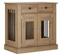 vidaXL - Mueble de jaula para perro, roble, artesanal, 80 x 47,5 x 80 cm
