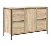 VidaXL Mueble De Lavabo Con Cajones Roble Sonoma 90X34,5X60 Cm Mueble De Baño