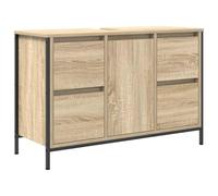 vidaXL Mueble de Lavabo con cajones Roble Sonoma 90x34,5x60 cm, Mueble de Lavabo de baño, Mueble de baño, Mueble de Lavabo, Mueble de Lavabo de baño