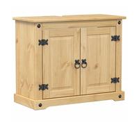 Vidaxl mueble de lavabo de baño corona madera maciza pino 73x33x60 cm