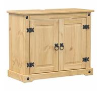 Vidaxl mueble de lavabo de baño corona madera maciza pino 73x33x60 cm