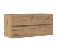 vidaXL Armario Lavabo Madera ingeniería Roble Artisan 100x38,5x45 cm