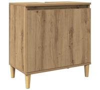 vidaXL Mueble de Lavabo Madera de ingeniería Roble Artisan 58x33x60 cm, Mueble de Lavabo de baño, tocador de baño, Mueble de baño