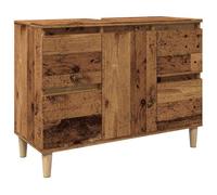 vidaXL Mueble de Lavabo Madera ingeniería Envejecida 80x33x60 cm