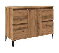 Vidaxl mueble de lavabo madera ingeniería roble artisan 80x33x60 cm