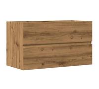 vidaXL Mueble de Lavabo Madera ingeniería Roble artisian 90x38,5x45 cm, Armario del baño, Estante, Armario del baño, Armario