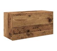 vidaXL Mueble de Pared baño Madera ingeniería Envejecida 60x25x30 cm