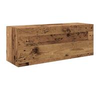 vidaXL Mueble de Pared baño Madera ingeniería Envejecida 80x25x30 cm, aparador de Pared de baño, Armario de Pared de Cuarto de baño, Armario de Almacenamiento de Pared de baño