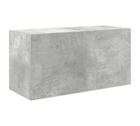 vidaXL Mueble de Pared baño Madera ingeniería Gris hormigón 60x25x30cm