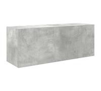 vidaXL Mueble de Pared baño Madera ingeniería Gris hormigón 80x25x30cm