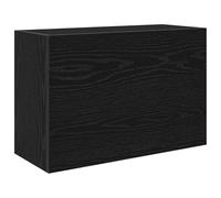 vidaXL Mueble de Pared de baño Madera ingeniería Negro 60x25x40 cm, aparador de Pared de baño, Armario de Pared de Cuarto de baño, Armario de Almacenamiento de Pared de baño
