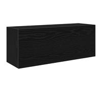 vidaXL Mueble de Pared de baño Madera ingeniería Negro 80x25x30 cm
