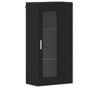 vidaXL Mueble de Pared Negro 55 x 29 x 100 cm Madera contrachapada, Organizadores Modernos, Muebles para Sala contemporánea, soluciones de Almacenamiento, Ideas Minimalistas