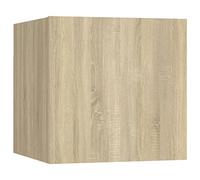 vidaXL Mueble de Pared para TV Soporte Muebles Aparador Estante Salón Sala de Estar Dormitorio Decoración Color Roble Sonoma 30,5x30x30 cm