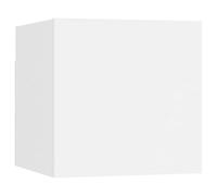 vidaXL Mueble de Pared para TV Soporte Muebles Aparador Estante Salón Sala de Estar Dormitorio Decoración Entretenimiento Blanco 30,5x30x30 cm