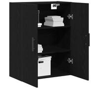 vidaXL Mueble de pared Roble Negro 69,5 x 34 x 90 cm | Este aparador tiene un montón de espacio para guardar platos, manteles y todo lo que necesitas para comer,