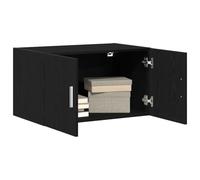 vidaXL Mueble de Pared Roble Negro 70 x 42.5 x 40 cm, Almacenamiento para Comedor, Mueble de Pared Moderno, Organizador Funcional, Estante Espacio-Eficiente