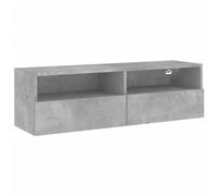 vidaXL Mueble de Pared TV Madera ingeniería Gris hormigón 100x30x30 cm