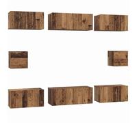 vidaXL Mueble de Televisión Centro de Entretenimiento Estante Modular Cubo Librería Unidad de Pared Consola de Medios Decorativa para Tu Casa