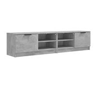 vidaXL Mueble de TV 2 Piezas Aparador Armario Estante Soporte Mobiliario Salón Sala de Estar Dormitorio. Madera Contrachapada Hormigón 80x35x36,5 cm