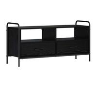 vidaXL Mueble de TV 67,5 x 33 x 50 cm Roble Negro Madera de ingeniería