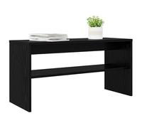 vidaXL Mueble de TV 80 x 30 x 40 cm Roble Negro Madera de ingeniería
