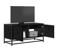 vidaXL Mueble de TV 80 x 34,5 x 40 cm Roble Negro Madera de ingeniería
