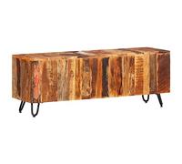 vidaXL Mueble de TV Aparador Armario Estante Soporte Mobiliario Salón Sala de Estar Dormitorio. Madera Maciza Reciclada 110x30x40 cm