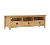 vidaXL Mueble de TV Armario de Televisión Aparador Auxiliar Bajo Salón Sala de Estar Habitación Soporte Marrón Miel Madera Maciza de Pino