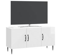 vidaXL Mueble de TV Brillante 99 x 34,5 x 50 cm Madera de Ingeniería, Mueble para Sala, bajo Vintage, Consola rectángulo, Estante para TV, gabinete Compacto con Puertas