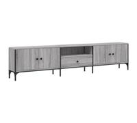 vidaXL Mueble de TV Cajón, Armario Auxiliar Consola, Aparador de Televisión, Mueble Multimedia para Salón, Madera de Ingeniería Gris Sonoma