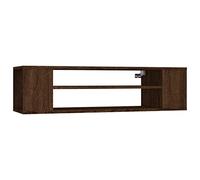 Mueble De Tv Colgante Madera Marrón Roble 100x30x26,5 Cm Vidaxl