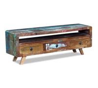 Mueble De Tv Con 3 Cajones Madera Maciza Reciclada Vidaxl