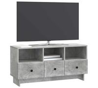 vidaXL Mueble de TV con cajón Gris Hormigón 102 x 34,5 x 50 cm, Mueble de Sala, Rectangular, Vintage, con Mucho Espacio de Almacenamiento, Estante de Madera, ¡Organiza tu hogar
