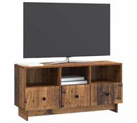 vidaXL Mueble de TV con cajón Madera Envejecida 102 x 34,5 x 50 cm, Mueble de Sala, Rectangular, Vintage, con Mucho Espacio de Almacenamiento, Estante de Madera, ¡Organiza tu hogar