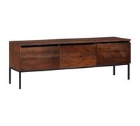 vidaXL Mueble de TV con cajón Marrón Miel 110 x 30 x 36 cm, Moderno gabinete para Sala, Almacenamiento Rectangular para TV, Consola Funcional, Muebles de Madera Acacia