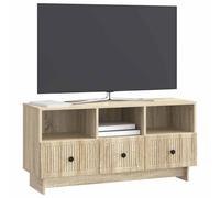 vidaXL Mueble de TV con cajón Roble Sonoma 102 x 34,5 x 50 cm, Mueble de Sala, Rectangular, Vintage, con Mucho Espacio de Almacenamiento, Estante de Madera, ¡Organiza tu hogar