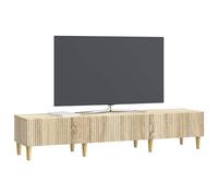 vidaXL Mueble de TV con cajón Roble Sonoma 147 x 34,5 x 30 cm, Consola Rectangular Moderna para Sala de Estar, Amplio Almacenamiento, Mueble de Entretenimiento, Soporte de TV de mobiliario Multimedia