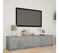 vidaXL Mueble de TV con LED con LED 165 x 34 x 40 cm, Armario para sala, estante de madera, soporte moderno para TV, consola LED, , de almacenamiento