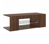 vidaXL Mueble de TV con Luces LED Color Roble marrón 90x39x30 cm