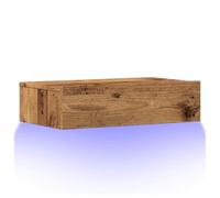 vidaXL Mueble de TV con Luces LED Envejecida 60x35x15,5 cm, Soporte de TV, aparador de TV, Mueble HiFi, Banco de TV, Armario Soporte de TV