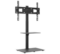 vidaXL Mueble de TV de Esquina 2 Niveles para 32-65 Pulgadas Negro
