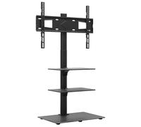 vidaXL Mueble de TV de Esquina 3 Niveles para 32-65 Pulgadas Negro