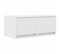 vidaXL Mueble de TV de Madera de ingeniería Blanco 60x31x25,5 cm, Banco de TV, Mueble de Alta fidelidad, Centro de Entretenimiento, aparador de TV